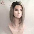 Best Quality Affordbale Ombre Grey Synthetic Wig